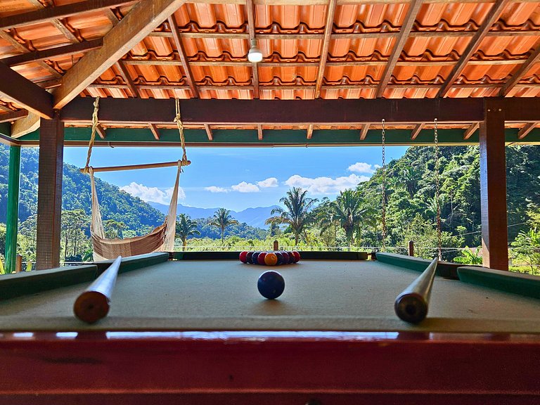 Sítio Três Lagos com piscina e suíte com hidromassagem