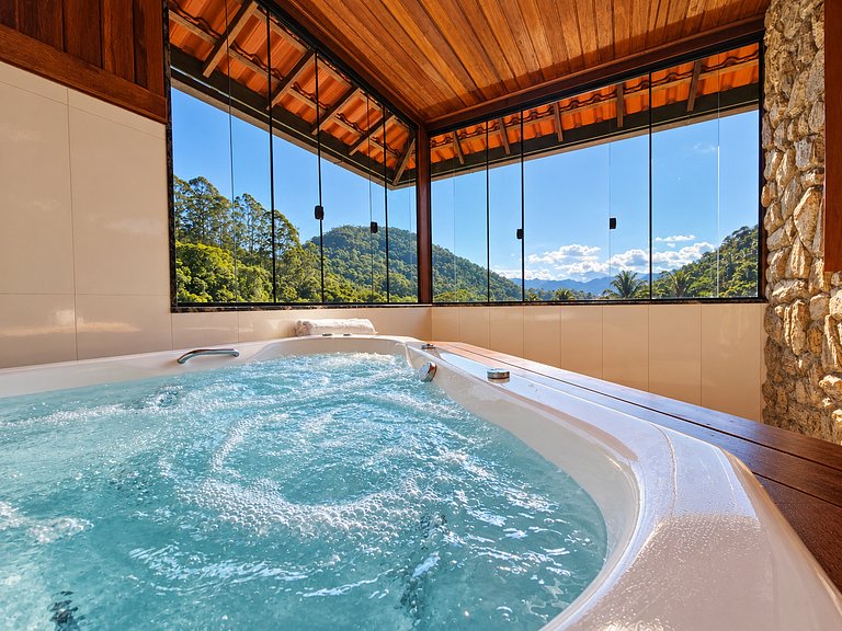 Sítio Três Lagos | Piscina, Sauna com hidro